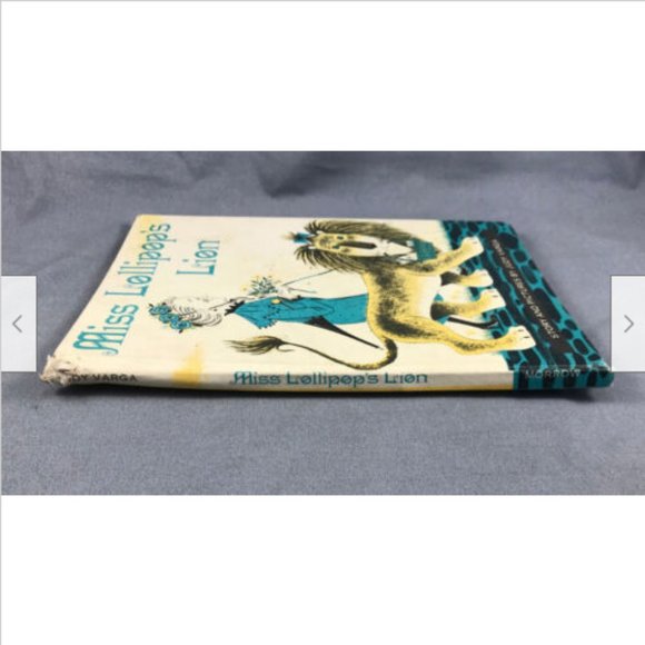 Vtg Miss Lollipop's Lion Hardcover Story Book Cute Artwork 1963 Library Edition - Picture 3 of 4